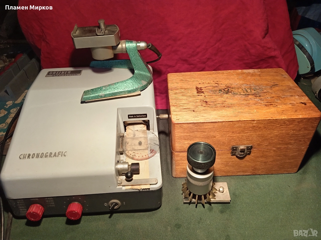 Швейцарски зъмбалък и хронограф GREINER, снимка 1