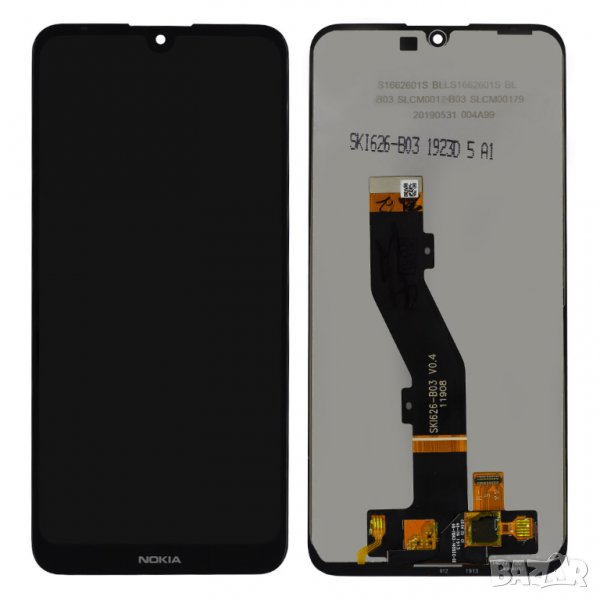 LCD дисплей за Nokia 3.2 (TA-1161) + тъч скрийн Черен Баркод : 102450, снимка 1