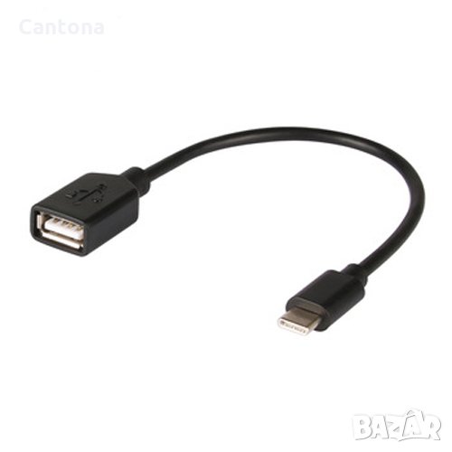 OTG кабел преходник от TYPE-C(м) към USB-А (ж)  , снимка 1