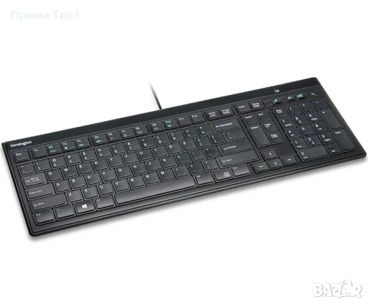 Тънка кабелна клавиатура Kensington, снимка 1