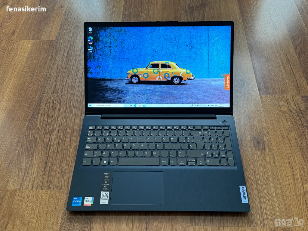 15.6' IPS Core i5-12450H Lenovo IdeaPad Slim 3i 16GB LPDDR5/256GB NVMe/Подсветка/Win 11/Бат 10ч., снимка 1