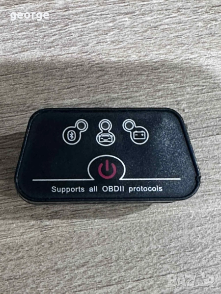 Диагностичен интерфейс Vgate Multibrand, ICar2, черен, Bluetooth, OBD2, снимка 1