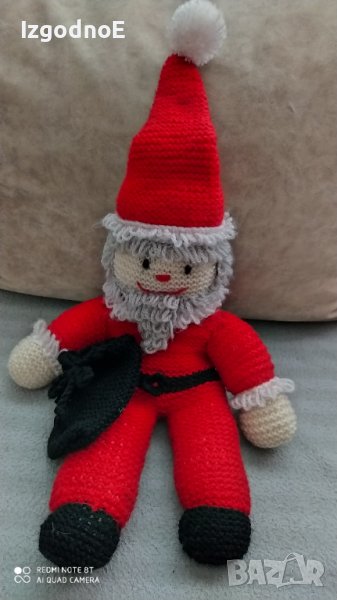 Голям плетен дядо Коледа Амигуруми, снимка 1