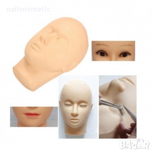 Тренировъчна глава за мигли/ миглопластика , снимка 1