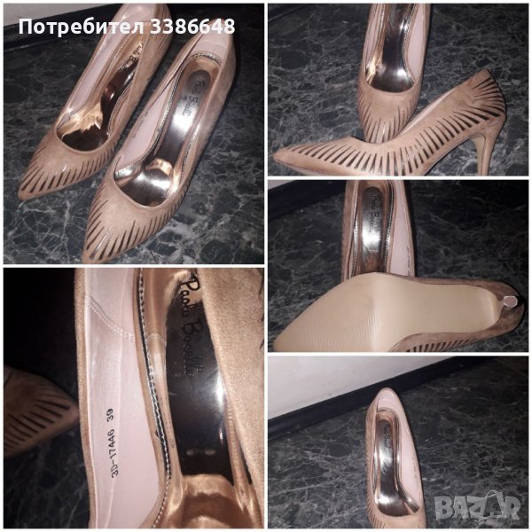 Елегантни  дамски  обувки  с висок ток със  , снимка 1