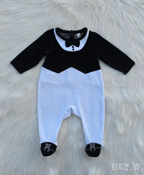 Бебешки официален ромпър 0-3 месеца, снимка 1