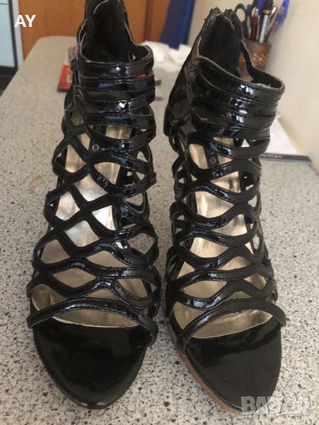 Дамски сандали естествен лак Select, снимка 1