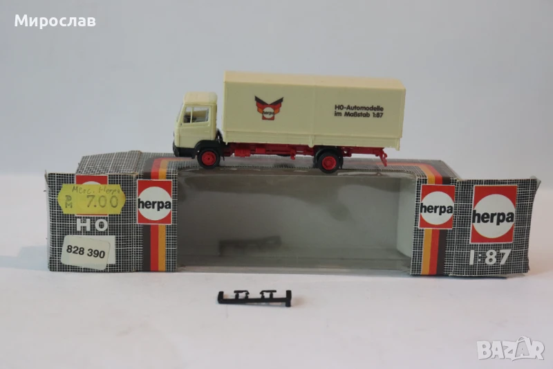 HERPA H0 1/87 КАМИОН MERCEDЕS BENZ МОДЕЛ КОЛИЧКА, снимка 1