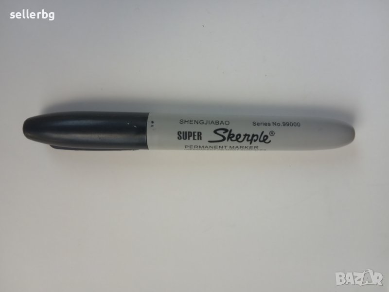 Перманентен маркер Super Skerple черен, снимка 1