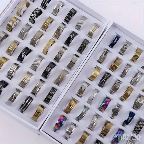 Лот от 20 пръстена, снимка 1