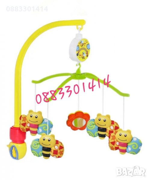 Бебешка музикална въртележка за легло, снимка 1