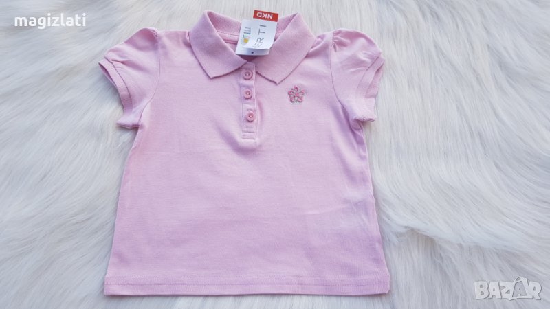 Нова тениска с якичка 3-6 месеца, снимка 1