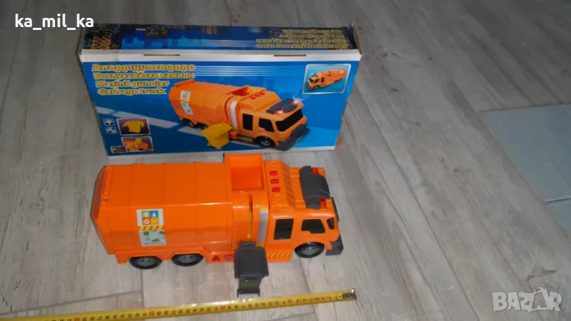 Играчка-Боклукчийски камион-Оранжев, снимка 1