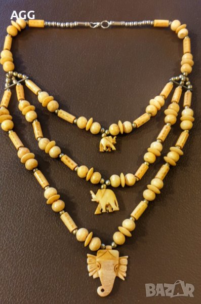 Винтидж колие от слонова кост, снимка 1