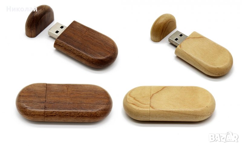 Дървена Флашка 32 гб USB , Флаш памет , подарък за сватба , рожден ден , свети Валентин, снимка 1