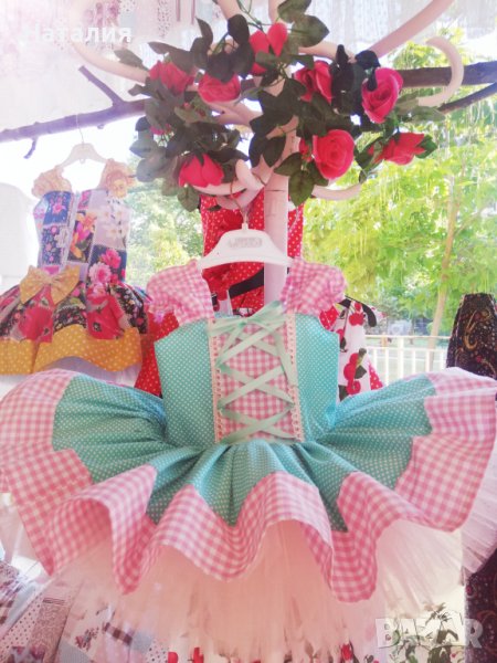 Ментово-розова туту рокля, снимка 1