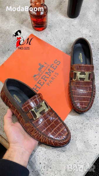 ✨Hermes различни цветове стилни мъжки мокасини✨, снимка 1