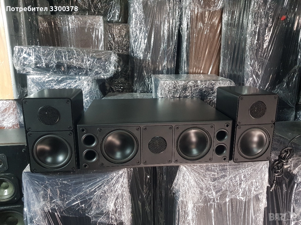 колони+център elac dipole +cm80, снимка 1