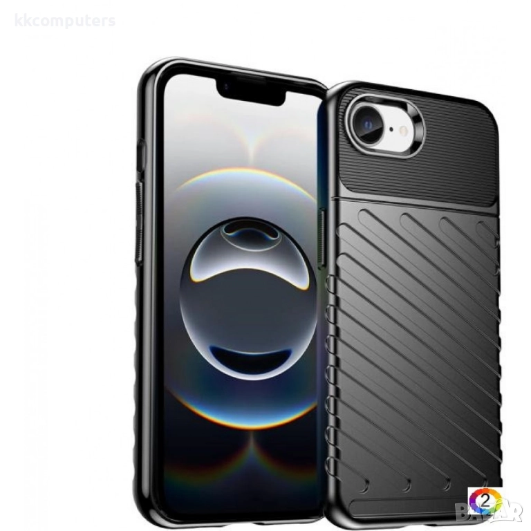 Apple iPhone 16e Thunderbolt TPU Удароустойчив Калъф и Протектор, снимка 1