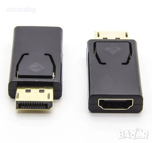 ANIMABG Преходник DisplayPort DB към HDMI за PC компютър Laptop лаптоп таблет 1080p цифров видео циг, снимка 1