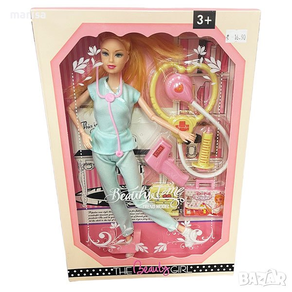Кукла Лекар тип Барби, с аксесоари, варианти Код: 2076, снимка 1