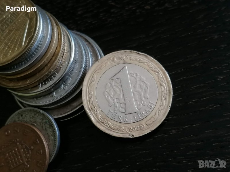 Монета - Турция - 1 лира | 2009г., снимка 1