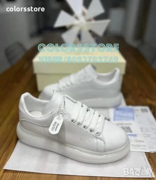 Бели кецове Alex@nder McQueen-BR67S, снимка 1