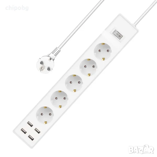 Удължител No brand, 5 гнезда, снимка 1