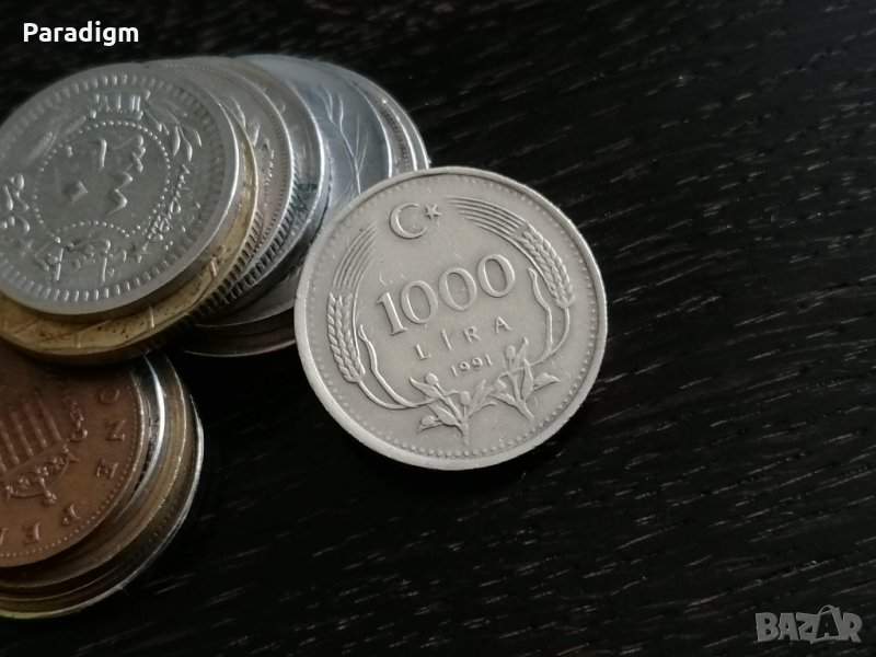 Монета - Турция - 1000 лири | 1991г., снимка 1
