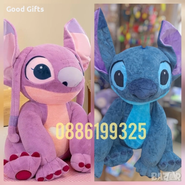 Гигантски плюшен Стич – розов и син, 120см и 140см Lilo and Stitch , снимка 1