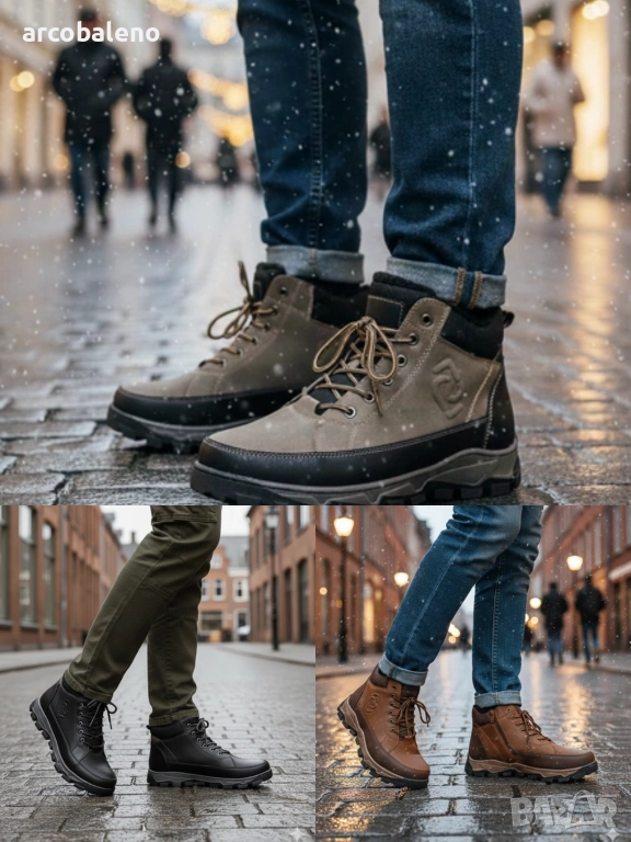 Мъжки ежедневни зимни боти Elias, 3цвята , снимка 1