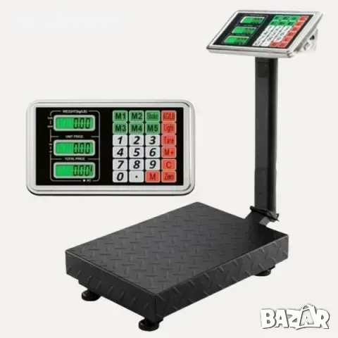 Електронна сгъваема метална везна до 150 кг, снимка 1