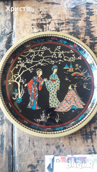 тава за сервиране с литография уникат, снимка 1