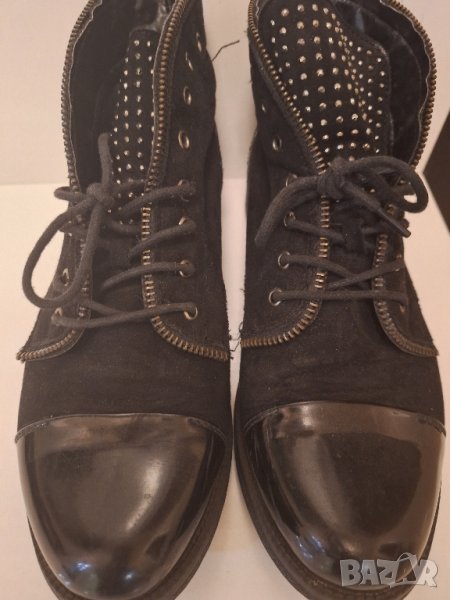 Черни дамски боти,номер 38, снимка 1