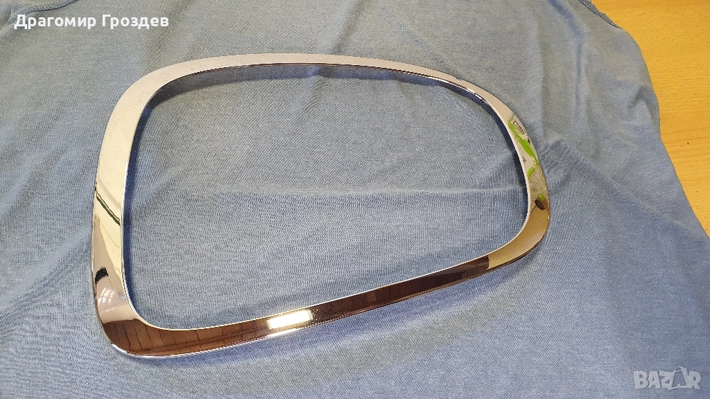 Лява хром рамка около стоп за MINI Cooper F55, F56 / Мини Купър (2014-2021), снимка 1