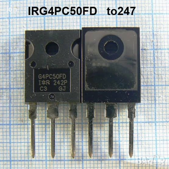 IRG4PC50FD IGBT+Di, 600V, 70A/25°C (39A/100°C), 200W, 20kHz in resonant mode , снимка 1