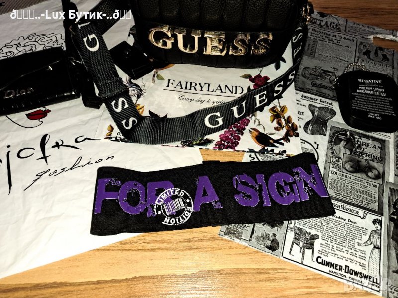 Дамски ластичен колан с надписи, снимка 1