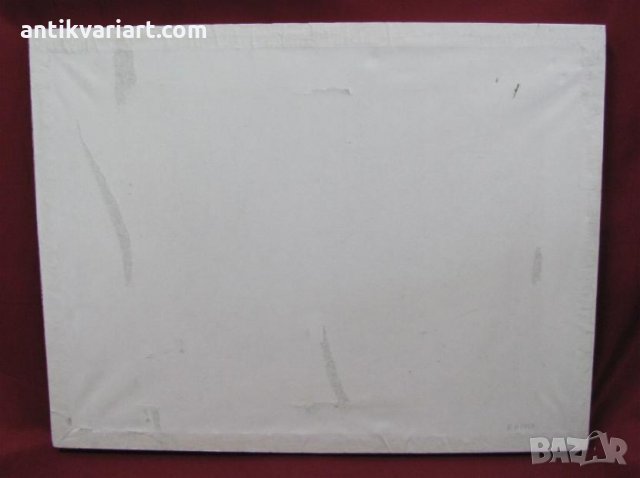 50-те Антикварна Картина масло Н.Илиев, снимка 6 - Картини - 26213253