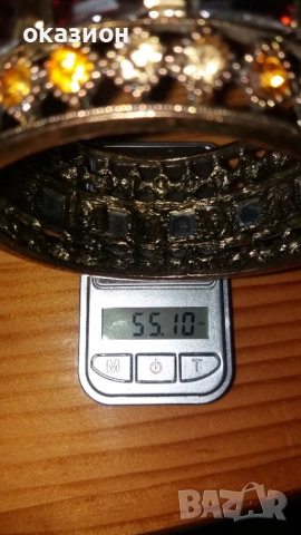 масивна гривна арт деко vintage, снимка 11 - Гривни - 51552581