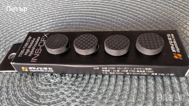 Oyaide INS-BS и Oyaide INS-CFX Base Insulator Крачета Месинг и Карбон Поставки, снимка 11 - Други - 47997717