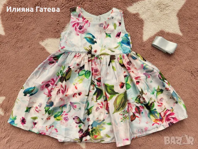 Нова рокля Monsoon 6-12м