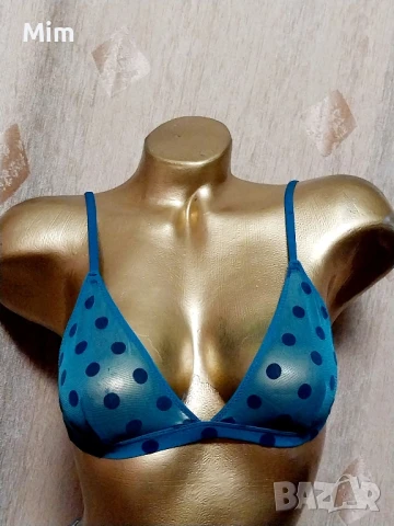 XS Зелено бюстие/ сутиен /на релефни точки 