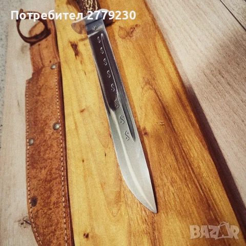 Ловен дълъг нож касапски от колекция , снимка 6 - Ножове - 50754954