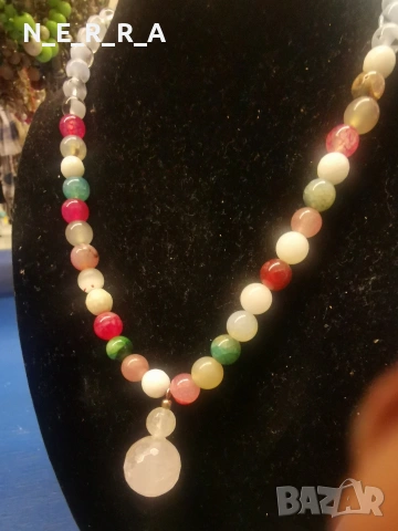 Гердан от естествени камъни, снимка 3 - Колиета, медальони, синджири - 53416229