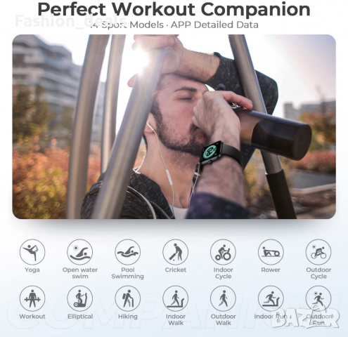 Нов Смарт часовник Фитнес гривна Тракер на активност, сън , монитор, снимка 2 - Смарт гривни - 36474923