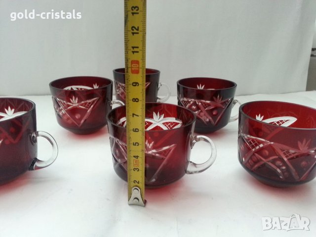 Кристални чаши , снимка 3 - Антикварни и старинни предмети - 33682558