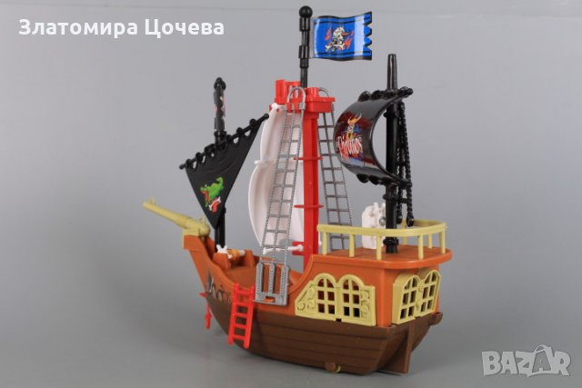 Детски пиратски кораб с аксесоари, снимка 3 - Влакчета, самолети, хеликоптери - 35119112