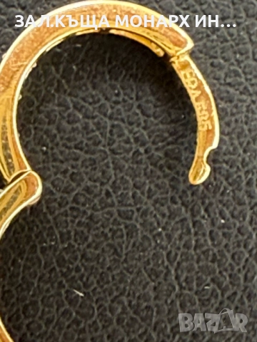 Златна обеца/обецата е една /585/, снимка 4 - Обеци - 51840044