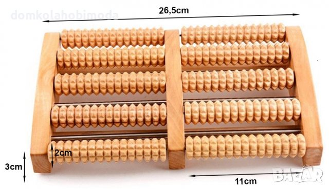 Масажор за крака.Дърво, 29см Х 18см Х 3,5, снимка 3 - Масажори - 39876980