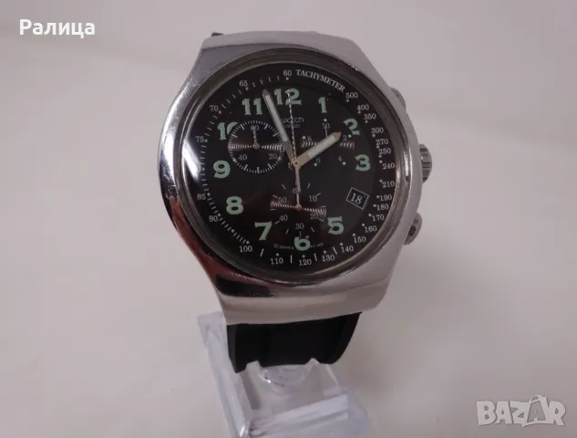 Мъжки часовник Swatch Irony хронограф с нова силиконова каишка